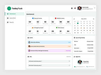 TodayTask - Employee Leave Management System