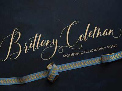 Brittany Coleman branding calligraphy design elegant font lettering logo love font modernfont script type typography website