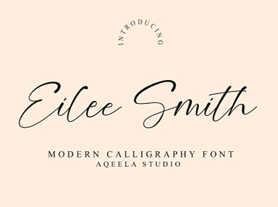 Eilee Smith branding design elegant lettering logo love font script type typography website
