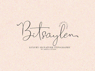 Bitsaylen branding design elegant fun lettering logo love font script type typography