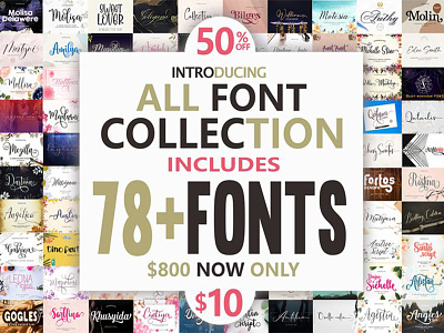 All Font Collection branding design elegant fun lettering logo love font script type typography