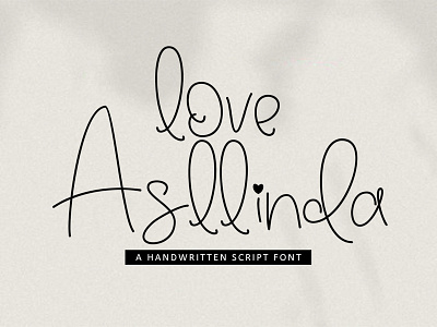 love Asllinda branding crads design fun lettering logo script t-shirt type typography wedding