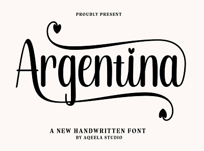 Argentina branding design display handwritten font lettering script type typography