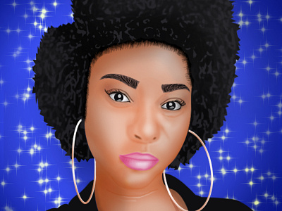 black woman 2 character design concept art fantasy illustration portrait