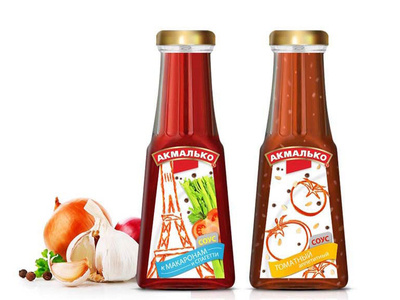 Akmalko_sauce branding design food package package design verpackung