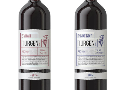 Turgen Wines - Brand Identity & Label