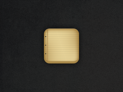 iOS Icon design icon ios list paper post it simple