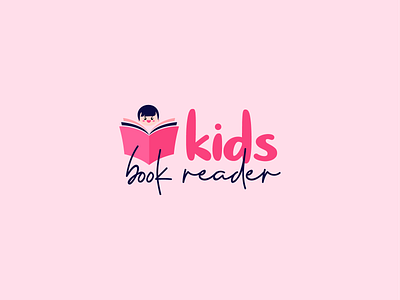Kids Book Reader Logo graphic design logo
