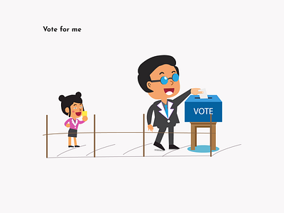 Voting Illustration art clean design flat graphic design icon illustration illustrator minimal vector