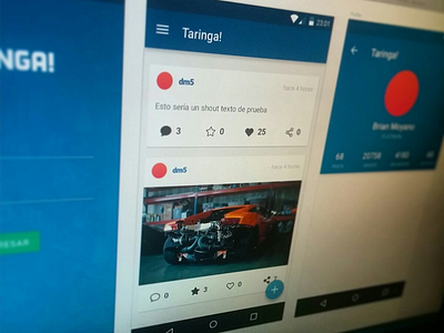 Taringa MI for Android Redesign