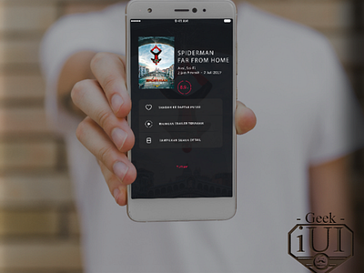 GeekMovie UI. Spiderman Far from home.