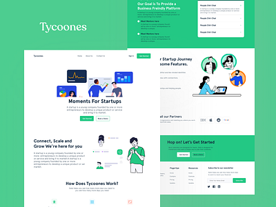 Tycoones Landing Page