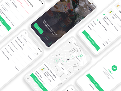 Grocery Delivery Application appdesign delivery app design ecommerce grocery app ui uidesign uiux