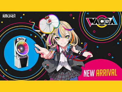 WACCA by Marvelous anime arcade bright colors circles cmyk colorful design entertainment feature gaming girl marvelous music rhythm game round1 shapes visual design