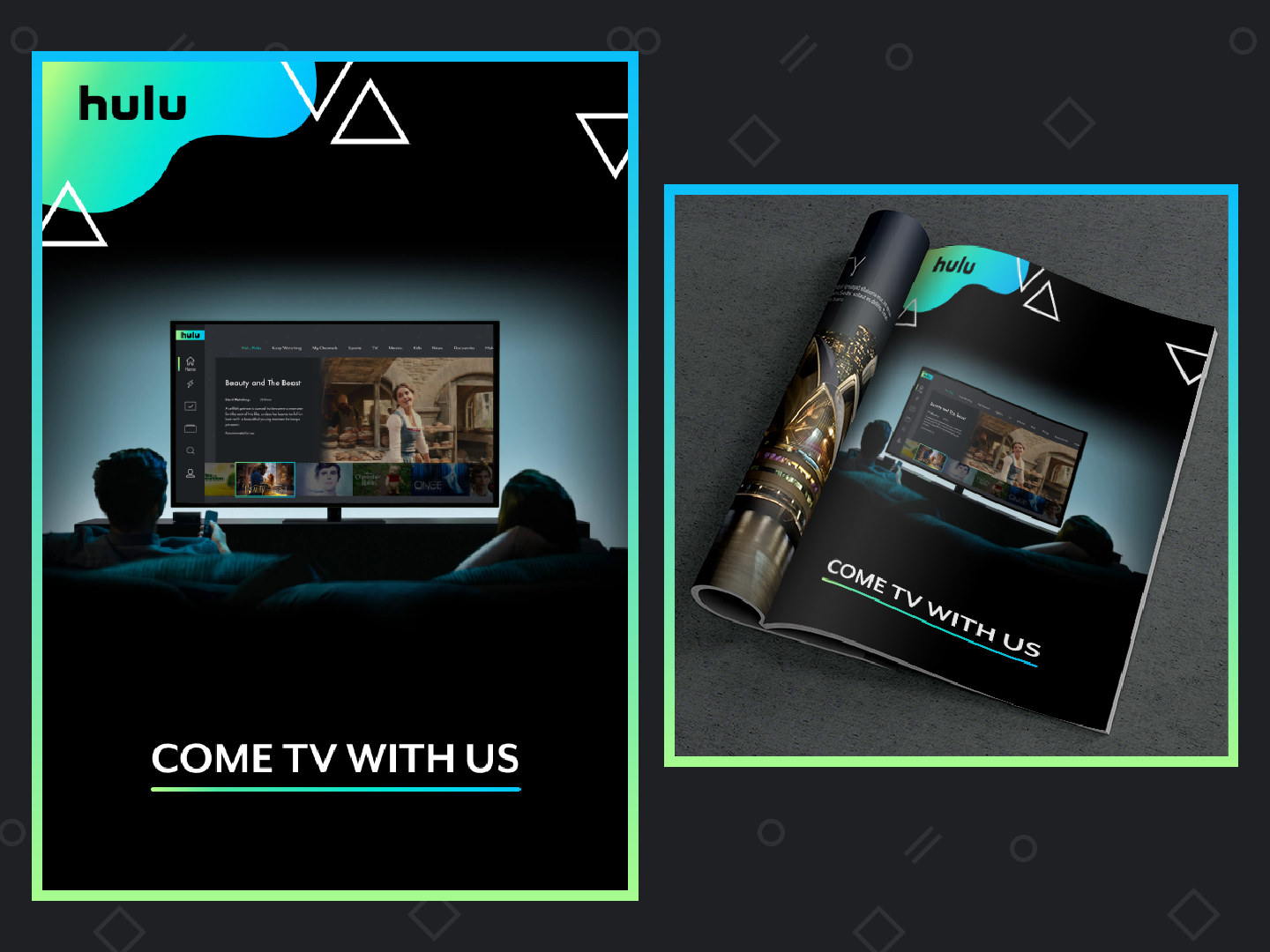 hulu-redesign-magazine-ad-by-chrissy-pisarczyk-on-dribbble