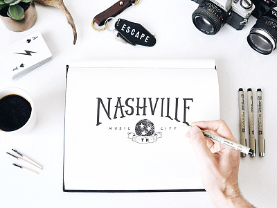 Nashville atl atlanta drawing handlettering lettering nashville tennessee