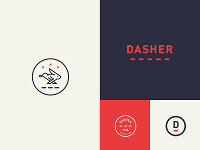 Dasher atl atlanta chattanooga identity logo minimal rabbit simple tennessee