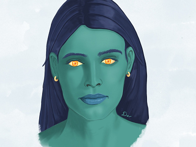 Lady Hulk? character character design hulk illustraion lady portrait