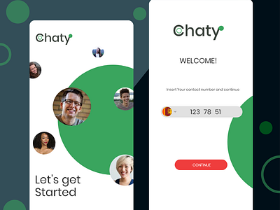 UI Design - Chaty mobile app UI