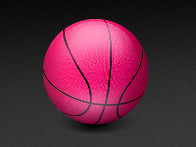 BasketBaller application dribbble pink sport website