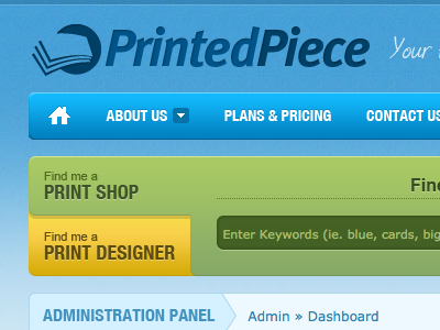 PrintedPiece Back Live! business card graphic design poster press print shop