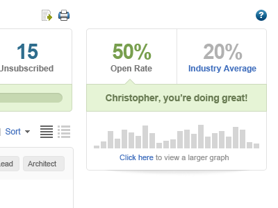 Reporting bars email forward graph graphs help icons links printer rating reports