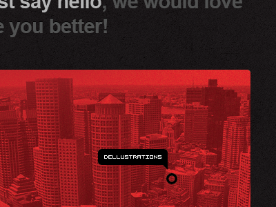 Dellustrations.com black red redesign website