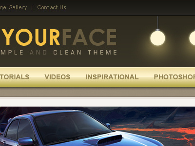 In Your Face Theme css html interface theme user experience xhtml