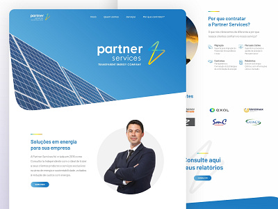 Partner Services Concept Website ui ui design website design