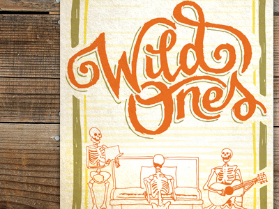 Wild Ones bartfest poster spokane typography wild ones