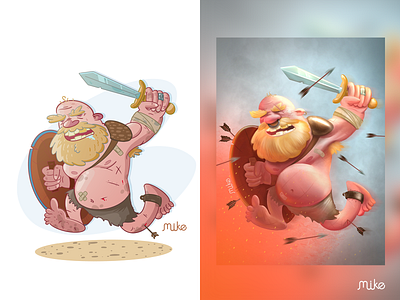 gladiator 2 styles art character children digital fun illustration illustrator painting speed