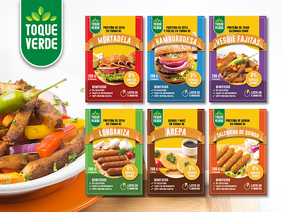 Toque verde label design design food graphic label packaging