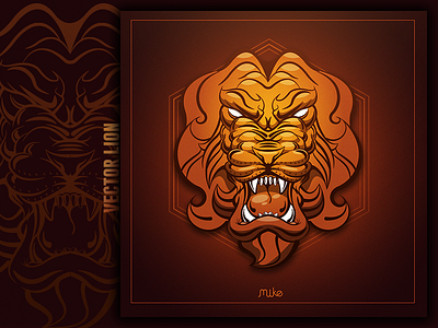 vector Lion art illustration illustrator lion tatoo vector