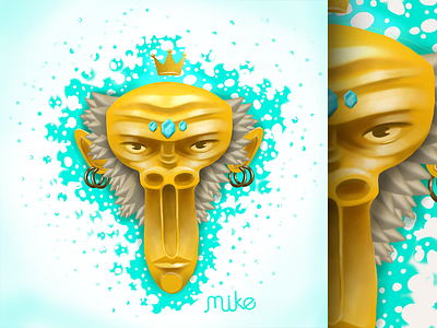 Golden Monkey Dribbble art character design digital illustration monkey procreate