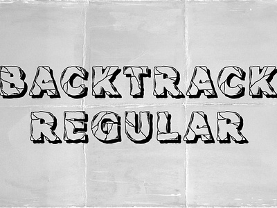 Backtrack Regular Font font font design font designer fonts logo merch design type design typeface designer typefaces