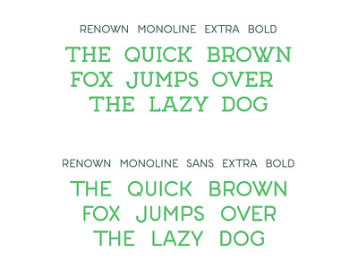 Renown Monoline Extra Bold