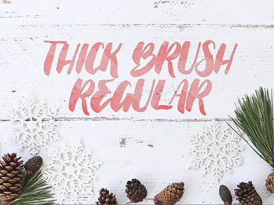 Thick Brush Script