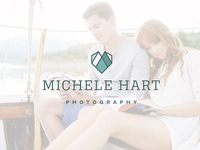 Michele Hart Photography Concept braizen branding geometric heart logo design photography stained glass