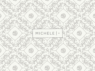 Michele Hart Photography Pattern braizen branding floral heart logo design m pattern photography