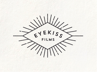 Eyekiss Films branding diamond eyekiss films illustration production company rays