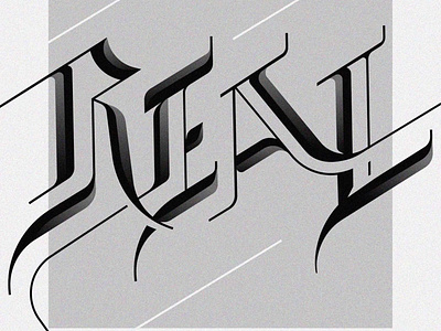 "Real" - Daily typography design illustration typography