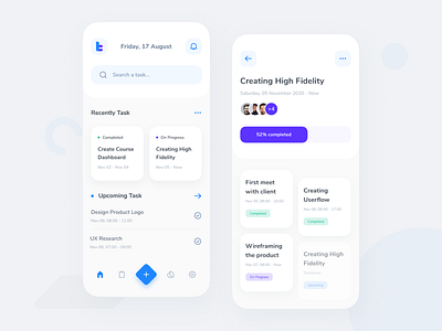 TooTask - Task Management App app app design clean clean design daily ui desain design task task app task management task management app typography ui ui design user experience user interface ux