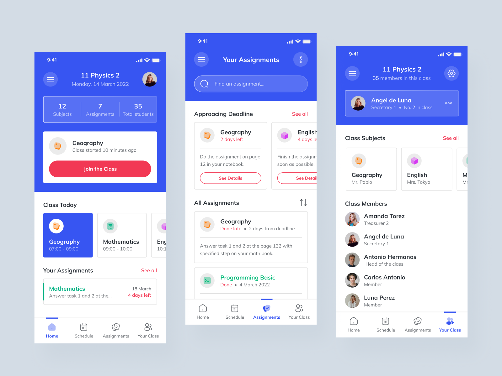 UnaClase - Online Class App by Shincostech on Dribbble