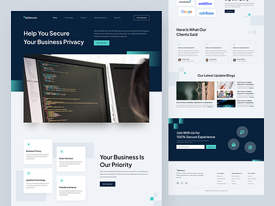 deSecure - B2B Landing Page