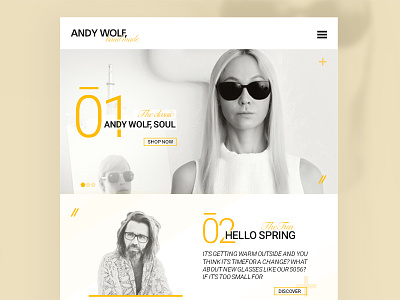 Andy Wolf website andywolf flat interface swiss ui ux web webui