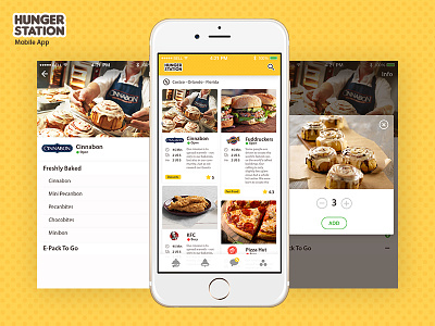 Hungerstation mobile app app appdesign digital flat mobile ui ux