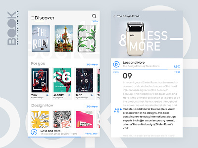 Book read listen Go! apps appstore digital graphic graphicdesigner interface ui ux uxdesign