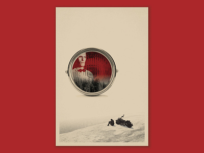 James and his bike - Twin Peaks davidlynch design art motorcylce poster television twinpeaks