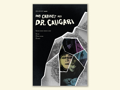 Das Cabinet des Dr. Caligari (The Cabinet of Dr. Caligari) design design art film poster german expressionism graphic design horror art horror movie poster poster design