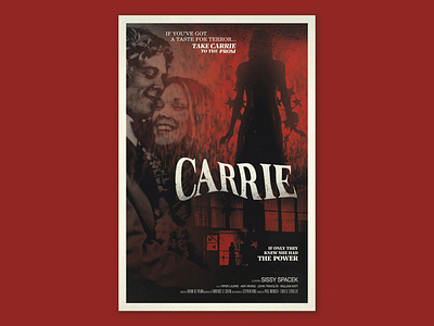 Carrie carrie design art film poster graphic design horror design horror film horror movie horror poster layout poster design stephen king